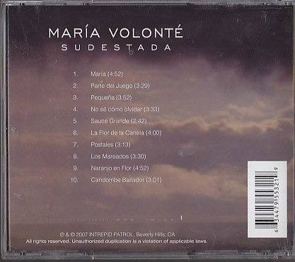 Imagen 2 de 4 de C.d - Sudestada Maria Volonte 2007 Importado