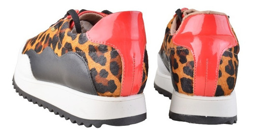 Imagen 7 de 8 de Zapatillas De Cuero De Mujer - Aukena - Ferraro