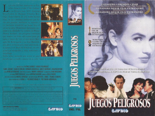 Juegos Peligrosos Vhs Ridicule Charles Berling Fanny Ardant