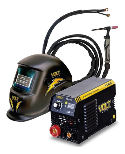 Vol-as110 Soldadora Inversor Volt 110v + Careta + Tig Lift