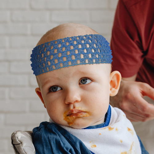 24 Diademas Elásticas De Ganchillo Para Bebés Y Niñas