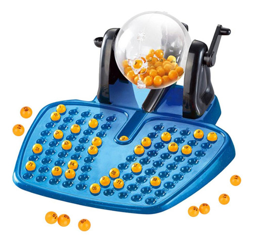 Lotto Game Set Rotary Cage Family Party 48 Cartas Toy Age 3+