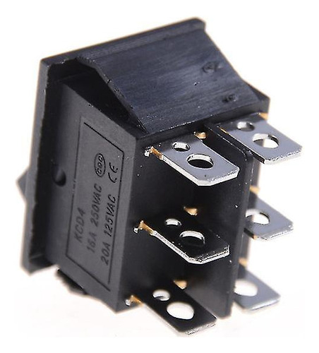 Interruptor Kcd4 Er Dpdt Encendido/apagado/encendido 16a/250