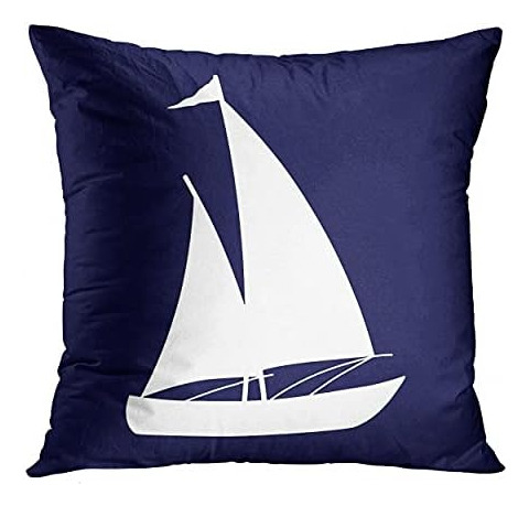 Emvency Juego De 4 Fundas De Almohada Summer Costal Azul Y X