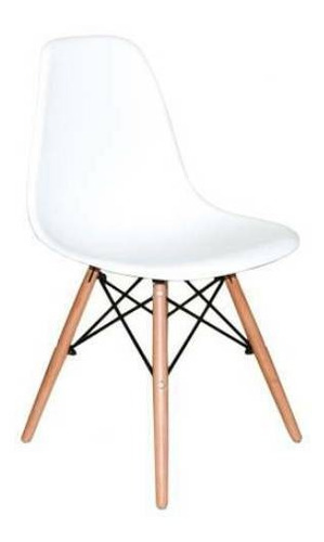 Cadeira de jantar Henn Decorshop Charles Eames DKR Eiffel, estrutura de cor  branco, 1 unidade
