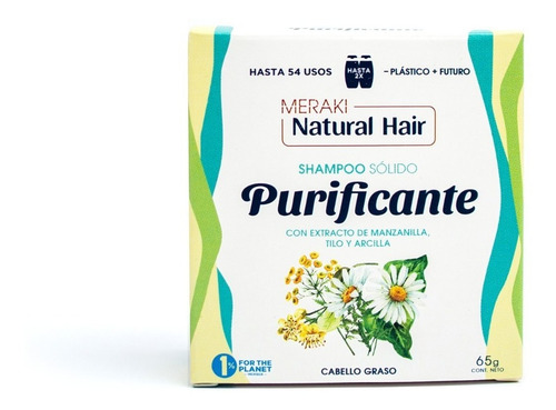 Shampoo Sólido Meraki Naturalhair Purificante Cabello Graso