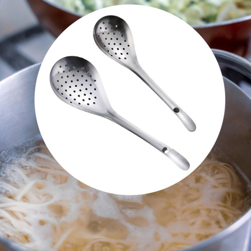 3 Cuchara Ranurada De Cocina, Cuchara Con Colador, Colador