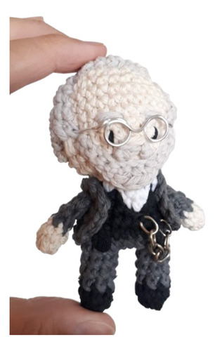 Muñeco Sigmund Freud Amigurumi Tejido - Pipelino