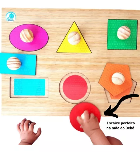 Quebra-Cabeças Pinão Formas Geométricas - Simque Brinquedos Educativos