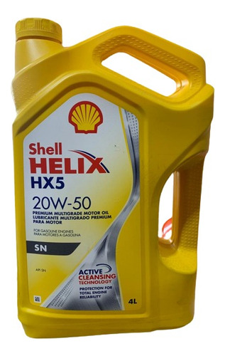 Aceite Helix Hx5 20w-50 Shell Mineral  4l