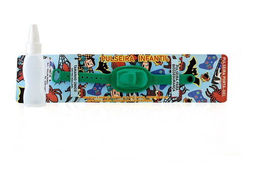 Imagen 3 de 7 de Pulseras Sanitizantes Auto Verde Niños Luminares