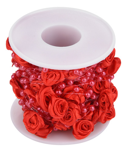 Guirnalda De Perlas Artificiales Rosas De 10 M Por Rollo