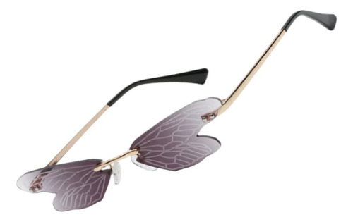 2 Pcs Women S Dragonfly Sunglasses Party Supplies Metal Spor