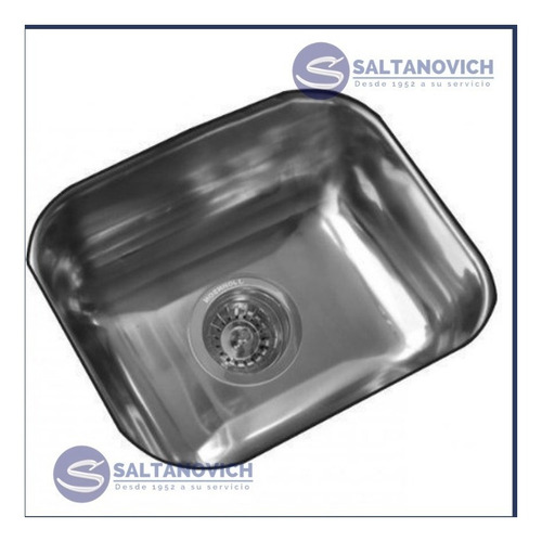 Bacha Cocina Simple Johnson Ee37b Acero Inox 430 37x 34 X13