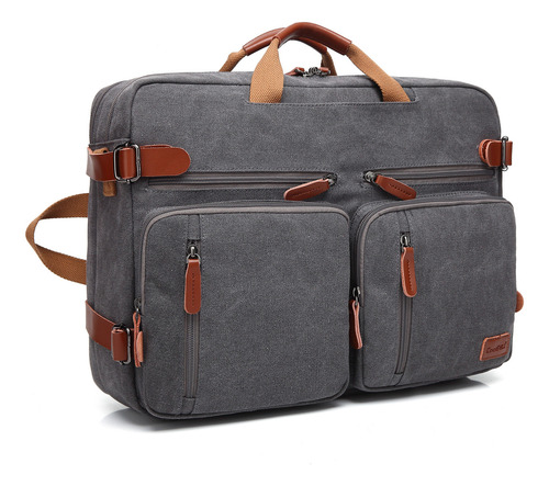 Mochila Coolbell 17.3 Para Portátil, Maletín De Viaje De Neg Color Gris Oscuro
