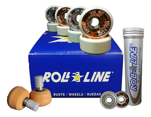 8 Ruedas Giotto + Rulemanes Abec 1 + Frenos Capuccino 4 Ruedas 49d Y 4 Ruedas 53d