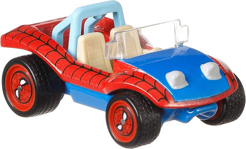 Hot Wheels Van Party Wagon Tartarugas Ninja Spiderman Mobile Cor Azul E Amarela