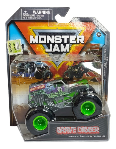 Monster Jam Mini Vehículo 1:64 Grave Digger Original 