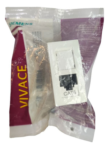 Tomada Rj45 Cat6 5tg9 9351 Branco Vivace Siemens Branco