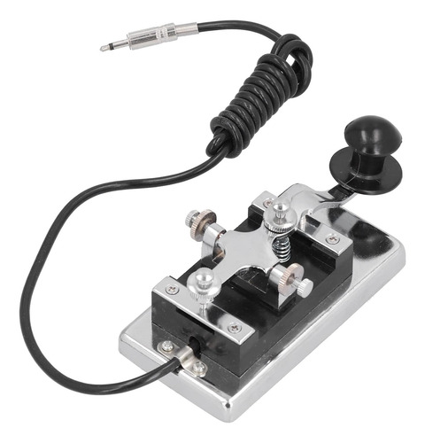 Morse Key Hy-k4 - Llave De Telégrafo Cw De Acero Inoxidable 