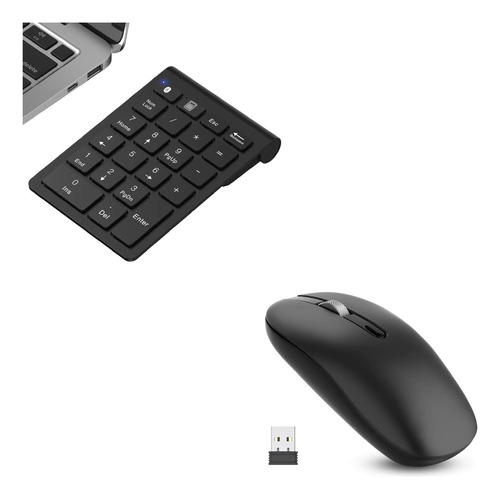 Cimetech Mouse Inalambrico Teclado Numerico Bluetooth Para