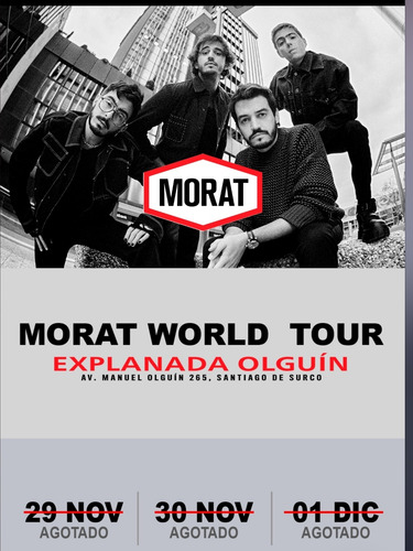 Imagen 1 de 2 de Morat Lima 01 De Dic - Zona Tribuna