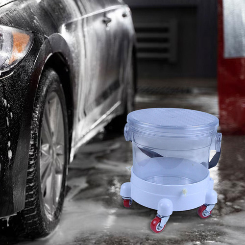 Cubo Para Lavado De Autos Con 5 Ruedas Giratorias Con