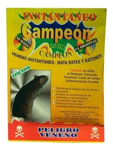 Veneno Campeon Para Ratas 