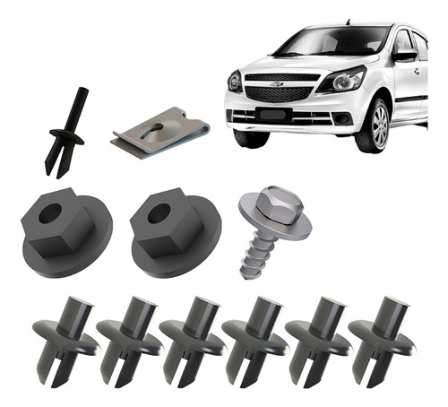 Kit Grampo Presilha 11 Pçs Parabarro Diant Agile 12 13 14