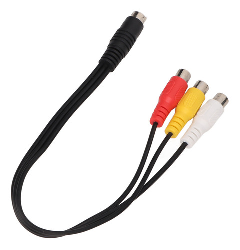 Cable S Video De 4 Pines Macho A 3rca Hembra, Doble Blindaje