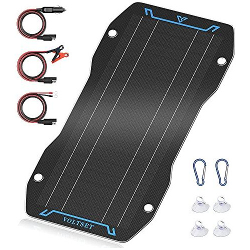 Cargador De Batería De Auto De Panel Solar Flexible 10w
