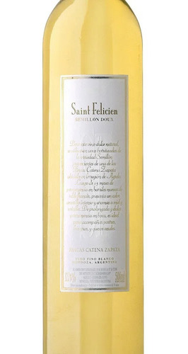 Imagen 3 de 7 de Vino Saint Felicien Semillón Doux 500ml