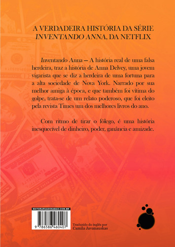 Inventando Anna, de Williams, Rachel DeLoache. Editorial Editora Rua do Sabão Eireli, capa mole em português, 2022