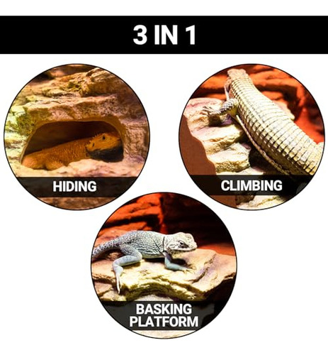 Cueva De Resina Para Reptiles Hábitat Para Reptiles Decoraci