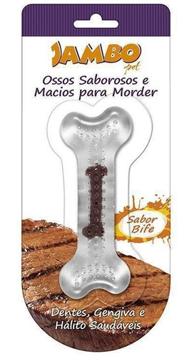 Imagem 1 de 2 de Osso Silicone Boninho Bife Grande