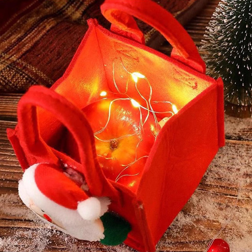 Bolsa De Regalo De Navidad, Bolsa De Dulces De Navidad, Rojo