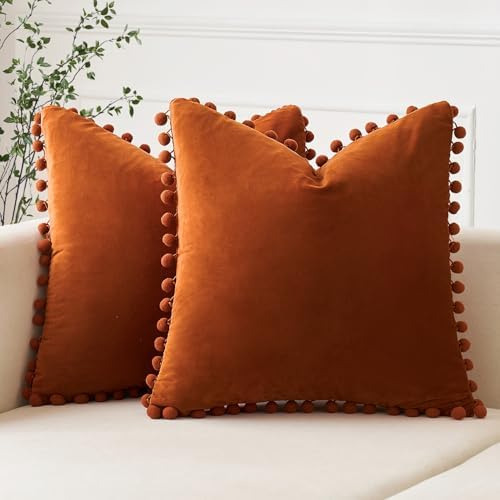 Fundas De Almohada Decorativas De 12 X 20 Pulgadas, Color Óx