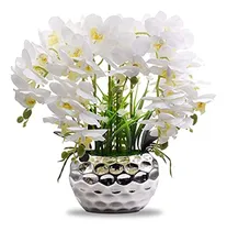 Comprar Flores Artificiales De Orquídeas Artificiales Con Jarrón De 