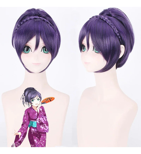 Peluca Love Live Tojo Nozomi, Peluca Lovelive, Accesorios Pa