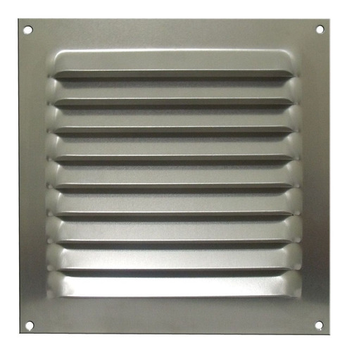 Imagem 2 de 9 de Kit 4 Grades De Ventilação Alumínio Itc 20x20cm C/tela