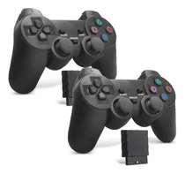 Comprar Kit 2 Controles Sem Fio Para Playstation 2 Ps2 Ps1 Joystick