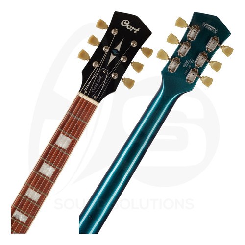 Guitarra Elétrica Cort Cr Series Cr200 Les Paul Flip Blue