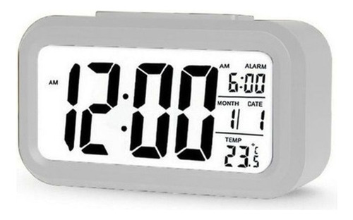 Reloj Despertador Digital Luz Lcd Temperatura Fecha