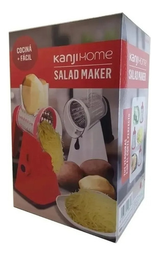 Imagen 7 de 10 de Rallador De Verduras Y Frutas Kjh-saladm01 Rebanador Kanji