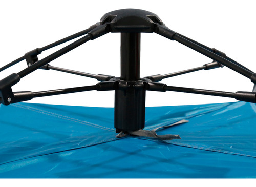 Carpa Discovery 3 Personas Autoarmable Impermeable Camping Color Azul