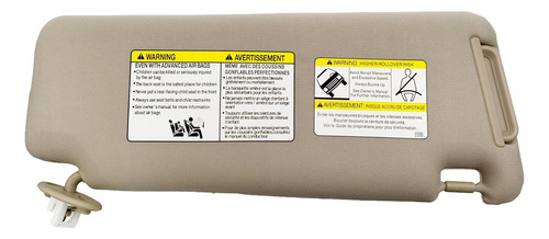 Visera Parasol Izquierda Para Conductor Y Lado Derecho Del P
