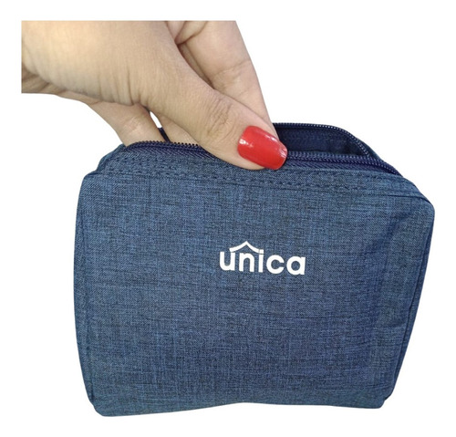 Bolsa de maquillaje pequeña Immediate para mujer en color azul