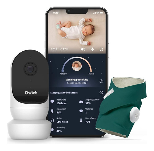 Owlet Dream Duo 2 Monitor De Bebé Inteligente - Monitor De B