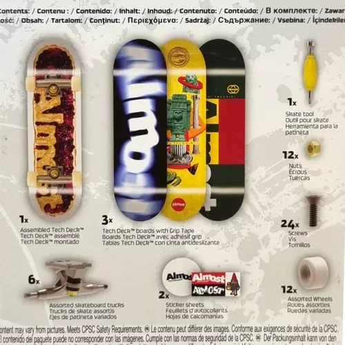 Skate de Dedo - Tech Deck - Ultra DLX - 4 Unidades - Sunny - Finesse - Coral