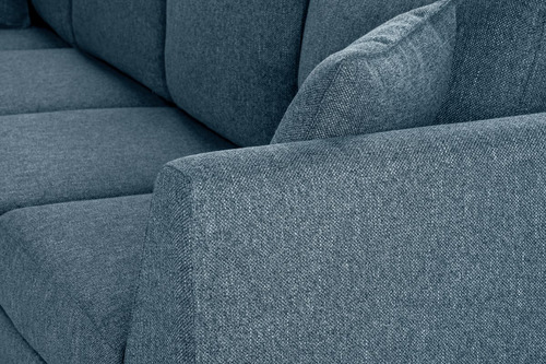 Sofá Seccional Rosen Carter Izquierdo Tela Denim